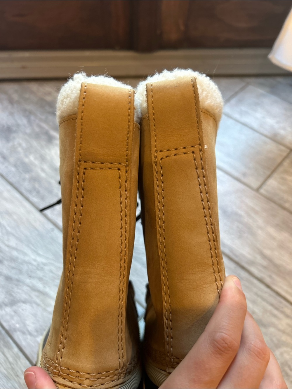 Sorel Caribou Waterproof Winter Boots Women’s Size 8 Tan/Buff - Picture 10 of 12